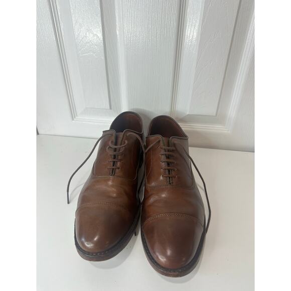 Allen Edmonds Park Avenue Cap Toe Oxfords Sz 11D Brown Leather Dress Shoes - Picture 3 of 9